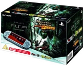 PSP 3000 Console (Silver) with Monster Hunter Freedom Unite Bundle (PSP) image