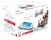 Sony PSP 3000 Series Slim and Lite Handheld Console (White) with Final Fantasy Dissidia Bundle image