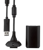 Play and Charge Kit - Black (Xbox 360)