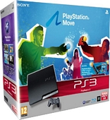 Sony PlayStation 3 Slim Console (320 GB Model) with PlayStation Move