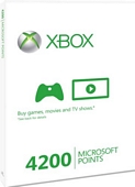 Xbox LIVE 4200 Microsoft Points (Xbox 360)