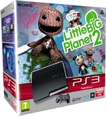 Sony PlayStation 3 Slim Console 320 GB Model with LittleBigPlanet 2 Game