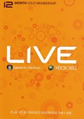 Xbox LIVE Gold 12 Month Membership Card