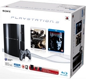 Playstation 3 80 GB Console with Terminator Salvation and Terminator 3 Rise of the Machines Blu ray