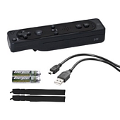 Snakebyte Premium Remote XL Plus Controller Black Nintendo Wii Wii U