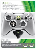 Xbox 360 Wireless Controller with Play and Charge Kit Silver