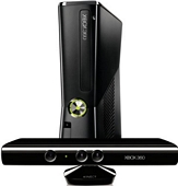 Xbox 360 Console 250GB Model with Kinect Includes Kinect Adventures Matte Black Finish
