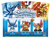 Skylanders Spyros Adventure Triple Character Pack Double Trouble Whirlwind and Drill Sergeant Wii PS3 Xbox 360 PC