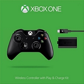 Official Xbox One Wireless Controller With Play and Charge Kit